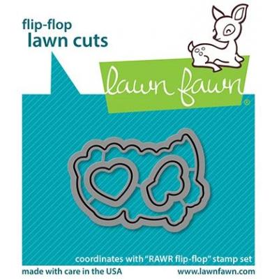 Lawn Fawn Lawn Cuts - RAWR Flip-Flop